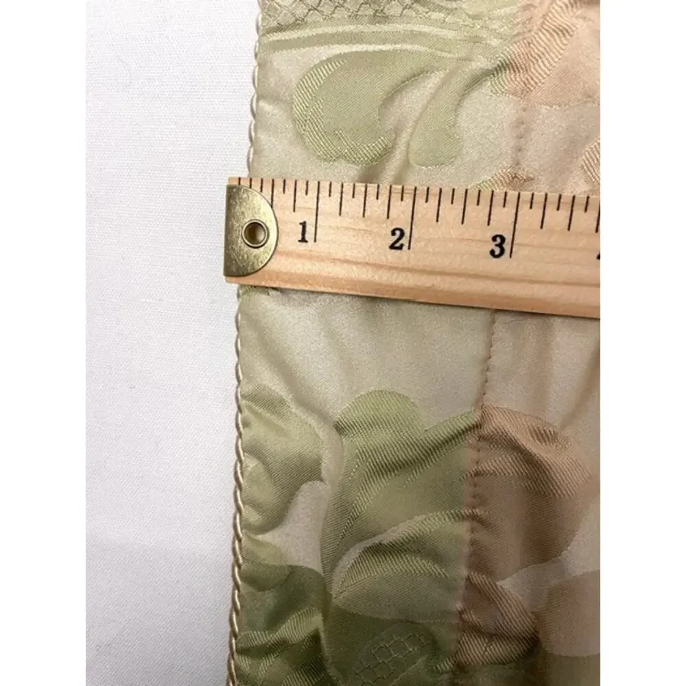 JCPenney Standard Pillow Sham Pair 21x27 Jacquard Hollywood Regency Blue Green